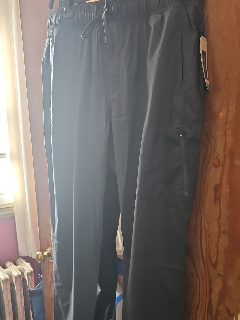 Cherokee Men's Black Cargo Drawstring Pants